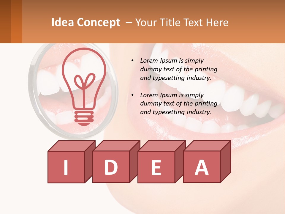 Healthy Dentist Female PowerPoint Template