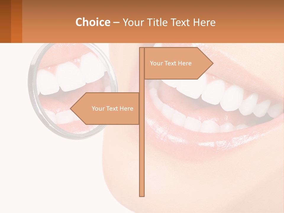 Healthy Dentist Female PowerPoint Template