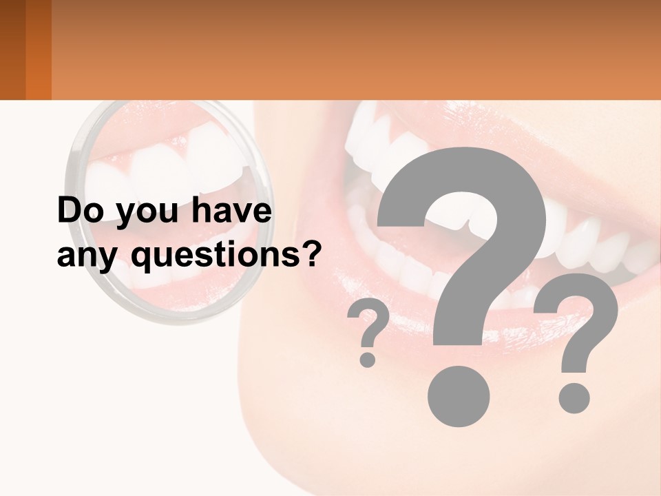 Healthy Dentist Female PowerPoint Template