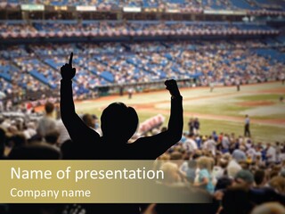 Baseball World Celebration PowerPoint Template