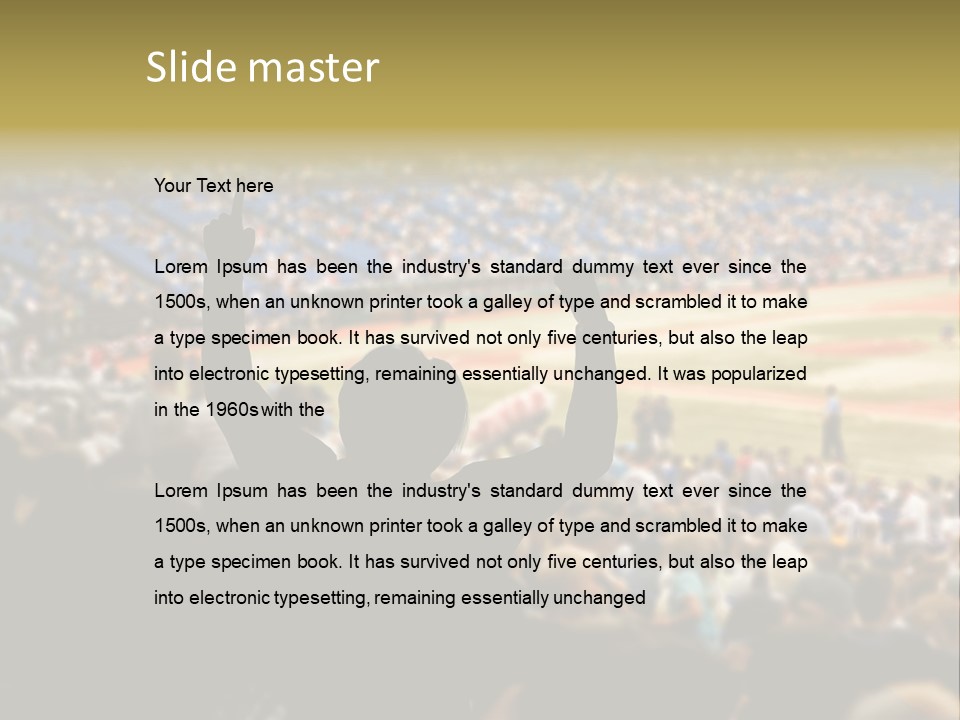 Baseball World Celebration PowerPoint Template