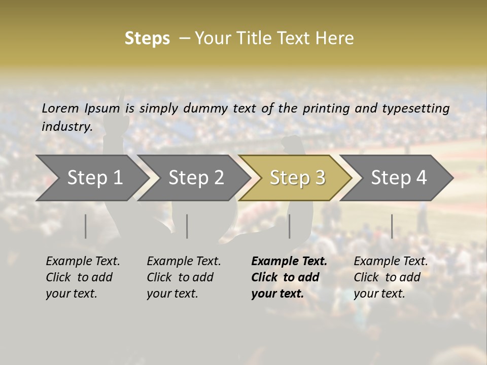 Baseball World Celebration PowerPoint Template