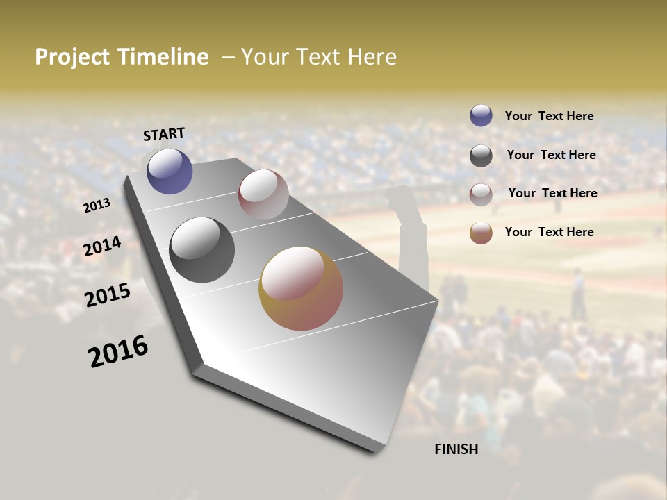 Baseball World Celebration PowerPoint Template