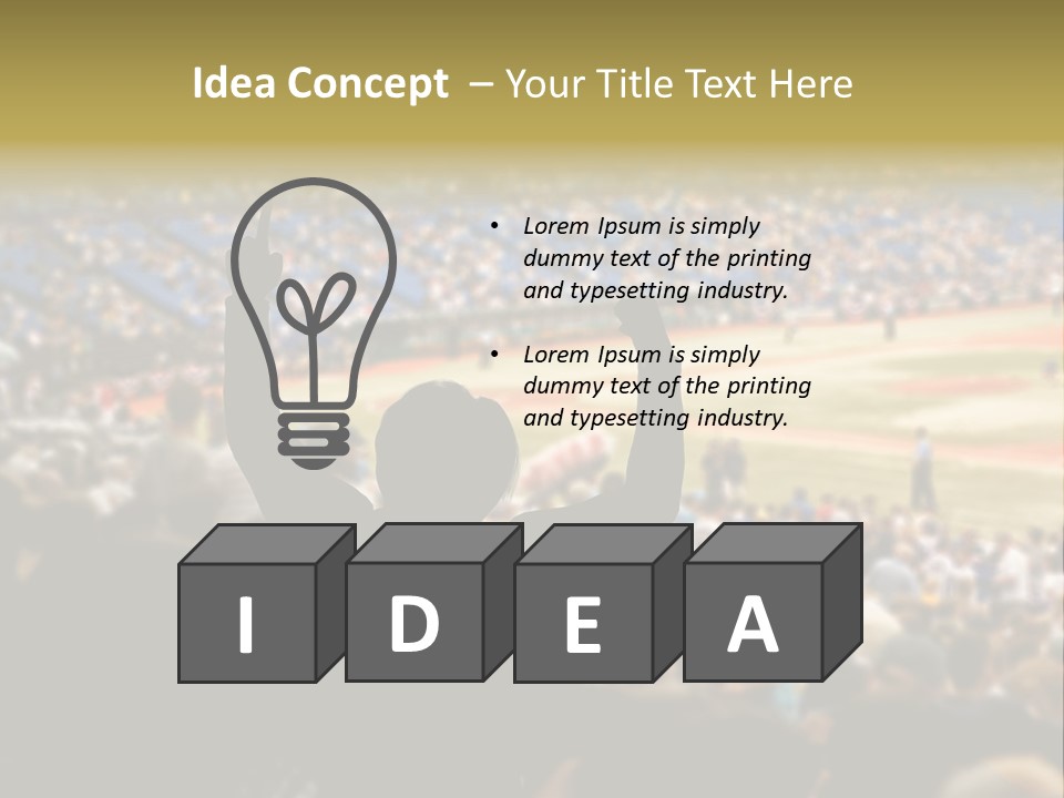 Baseball World Celebration PowerPoint Template