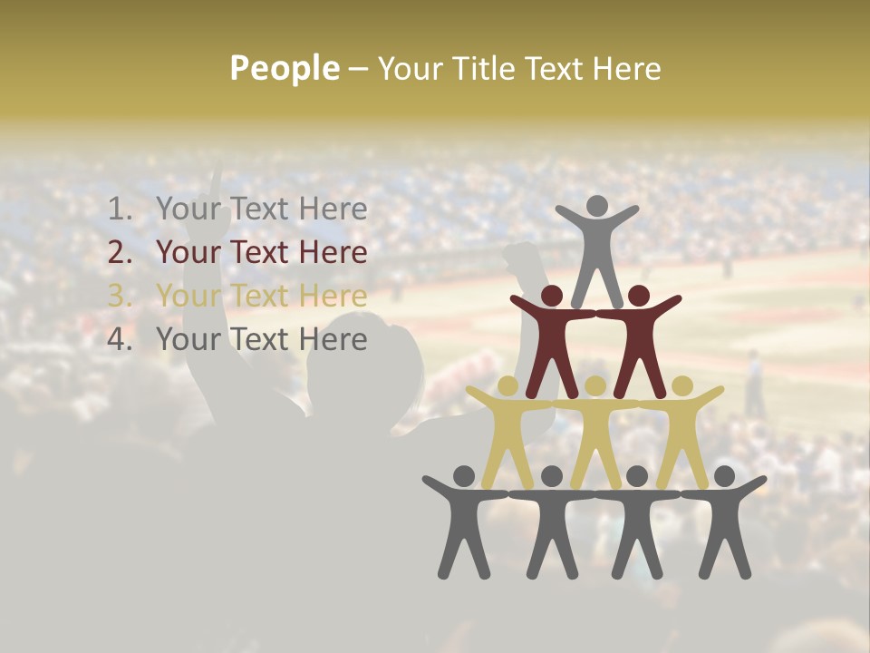 Baseball World Celebration PowerPoint Template