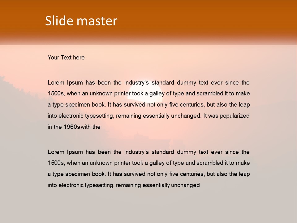 Santiago Silhouette Urban PowerPoint Template