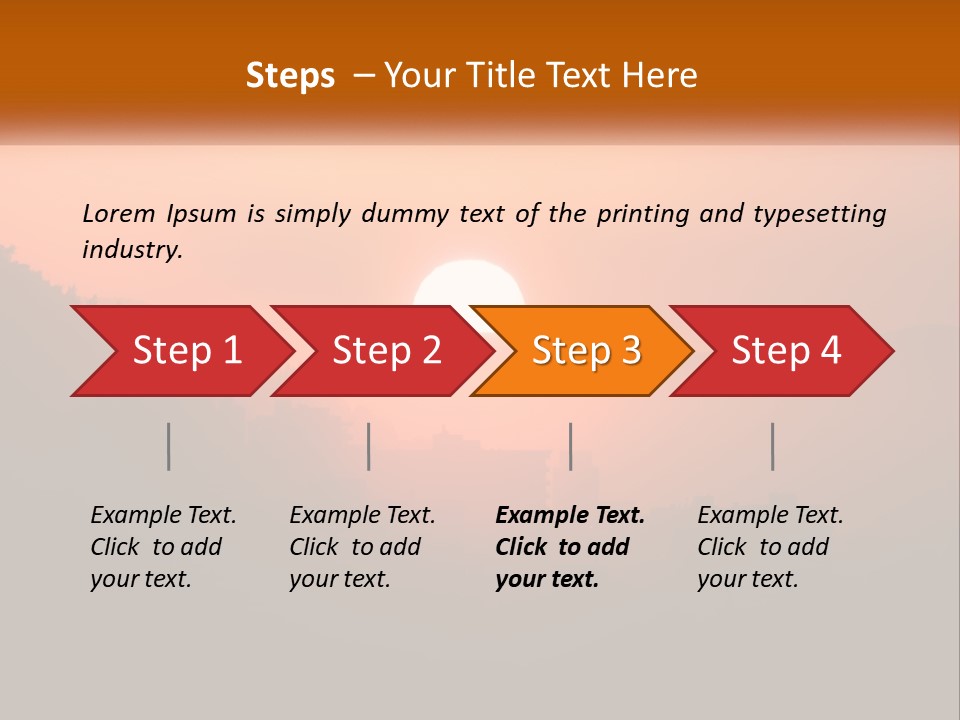 Santiago Silhouette Urban PowerPoint Template