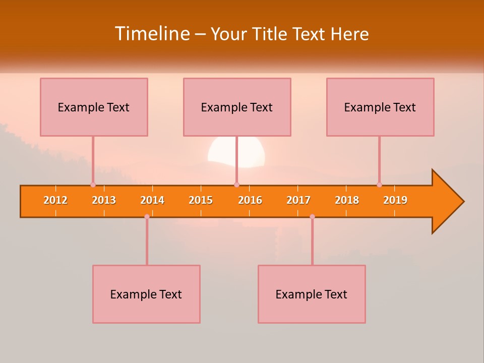 Santiago Silhouette Urban PowerPoint Template
