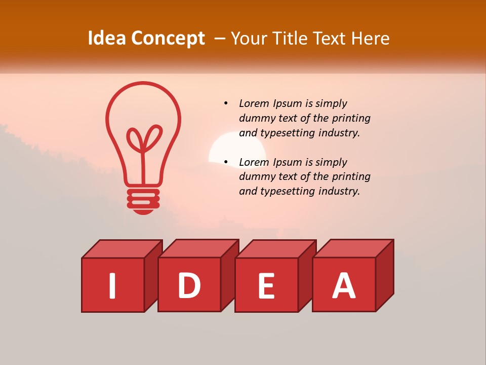 Santiago Silhouette Urban PowerPoint Template