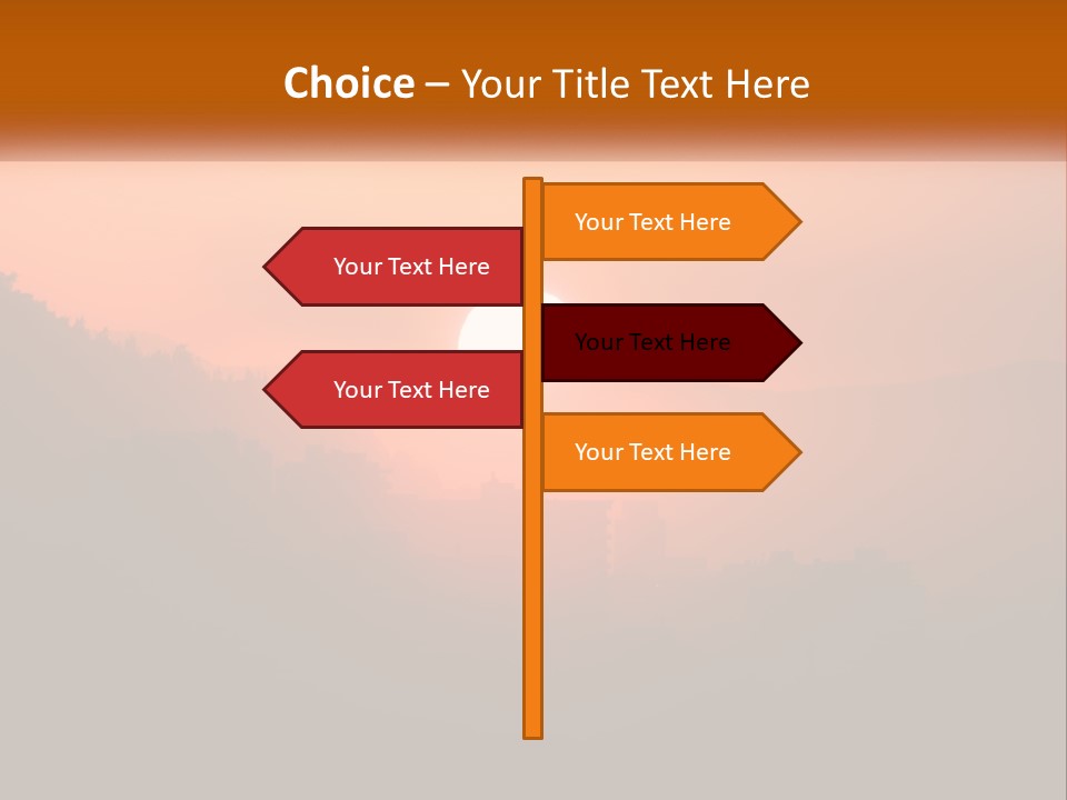 Santiago Silhouette Urban PowerPoint Template