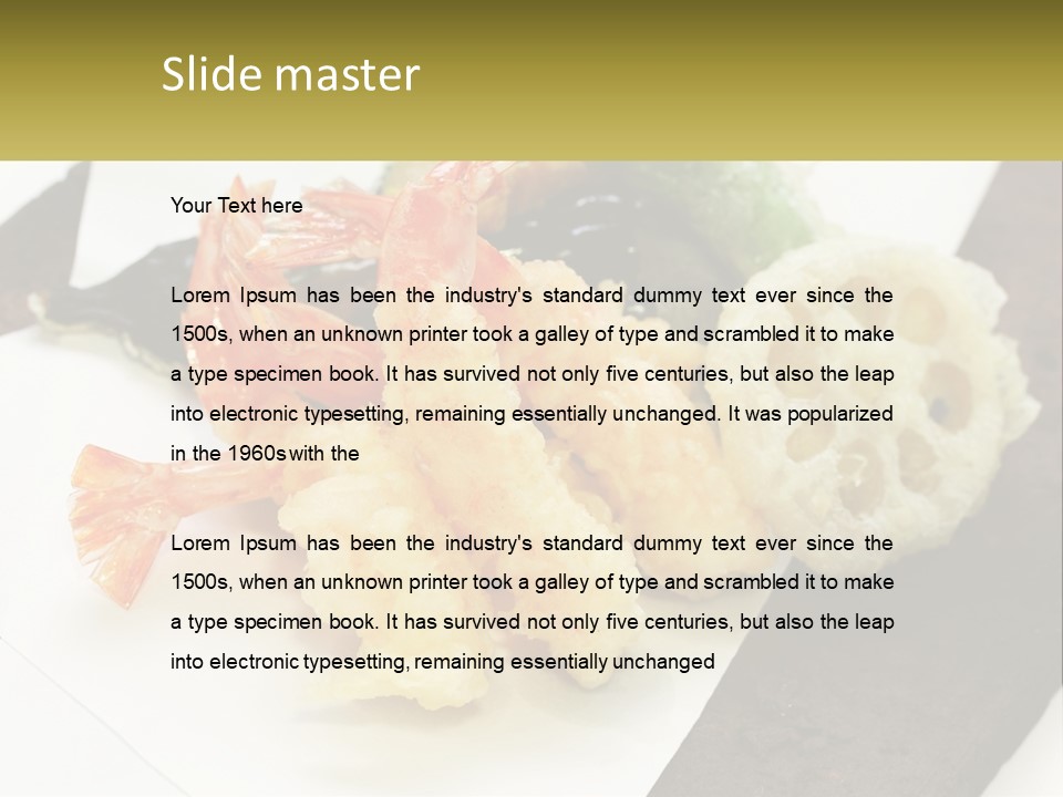Gourmet Crispy Cuisine PowerPoint Template