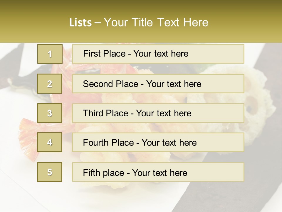 Gourmet Crispy Cuisine PowerPoint Template