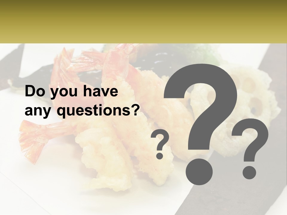 Gourmet Crispy Cuisine PowerPoint Template