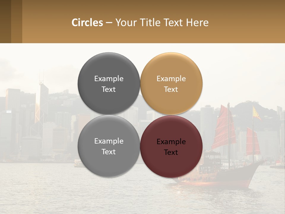 Kong Center Sail PowerPoint Template