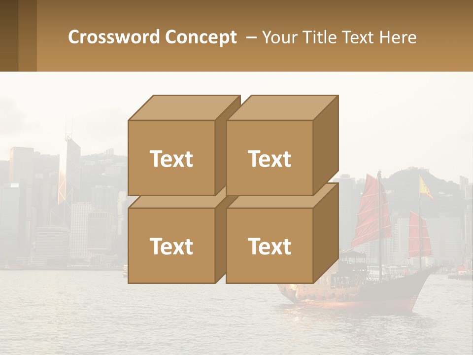 Kong Center Sail PowerPoint Template