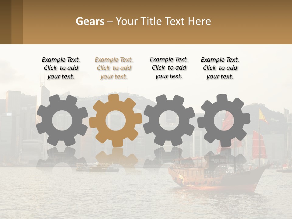 Kong Center Sail PowerPoint Template