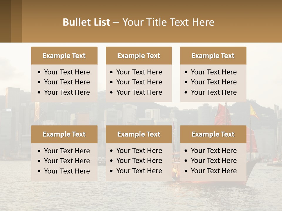 Kong Center Sail PowerPoint Template
