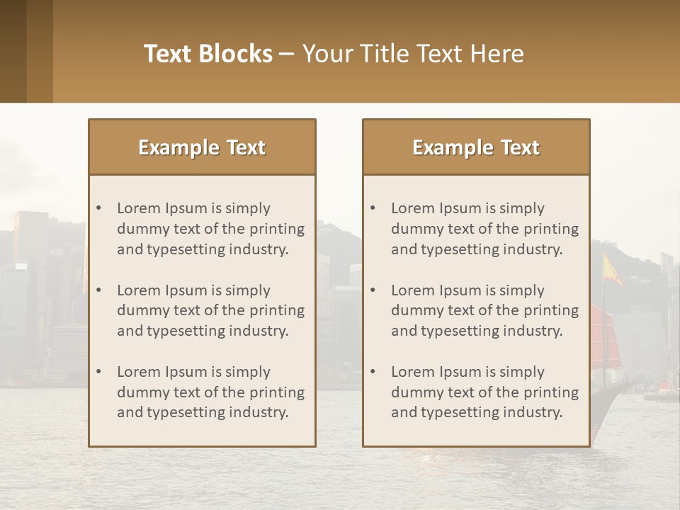 Kong Center Sail PowerPoint Template