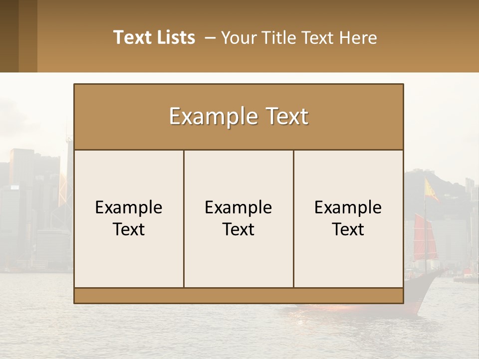 Kong Center Sail PowerPoint Template