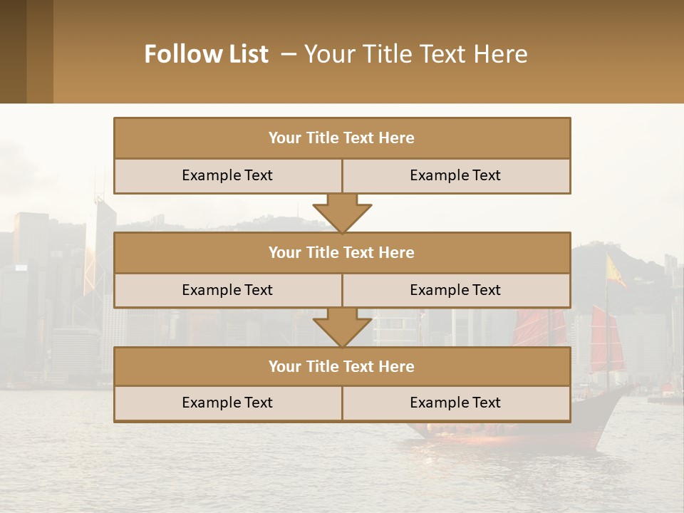 Kong Center Sail PowerPoint Template