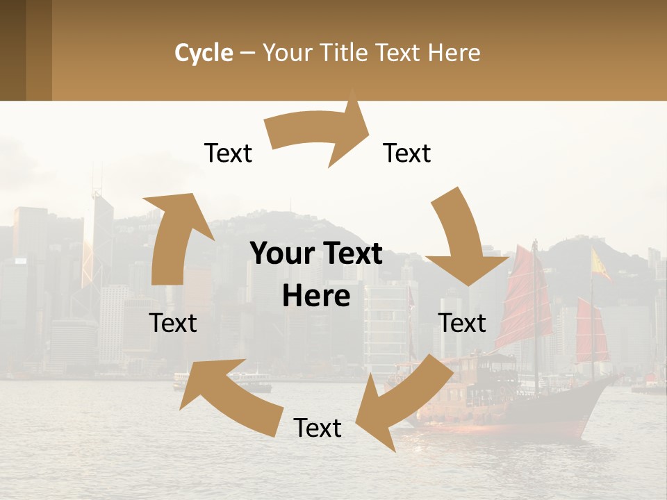 Kong Center Sail PowerPoint Template
