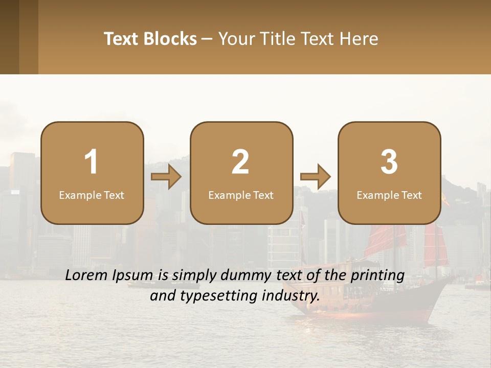 Kong Center Sail PowerPoint Template