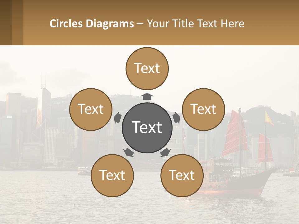 Kong Center Sail PowerPoint Template