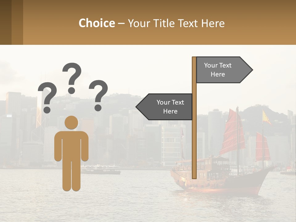Kong Center Sail PowerPoint Template
