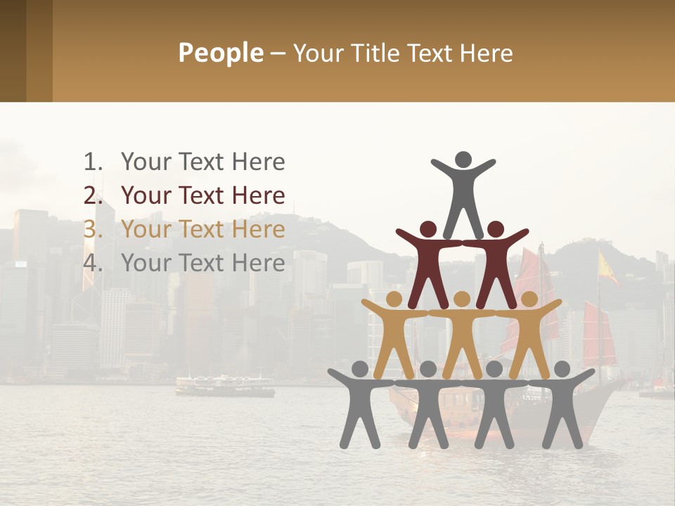 Kong Center Sail PowerPoint Template