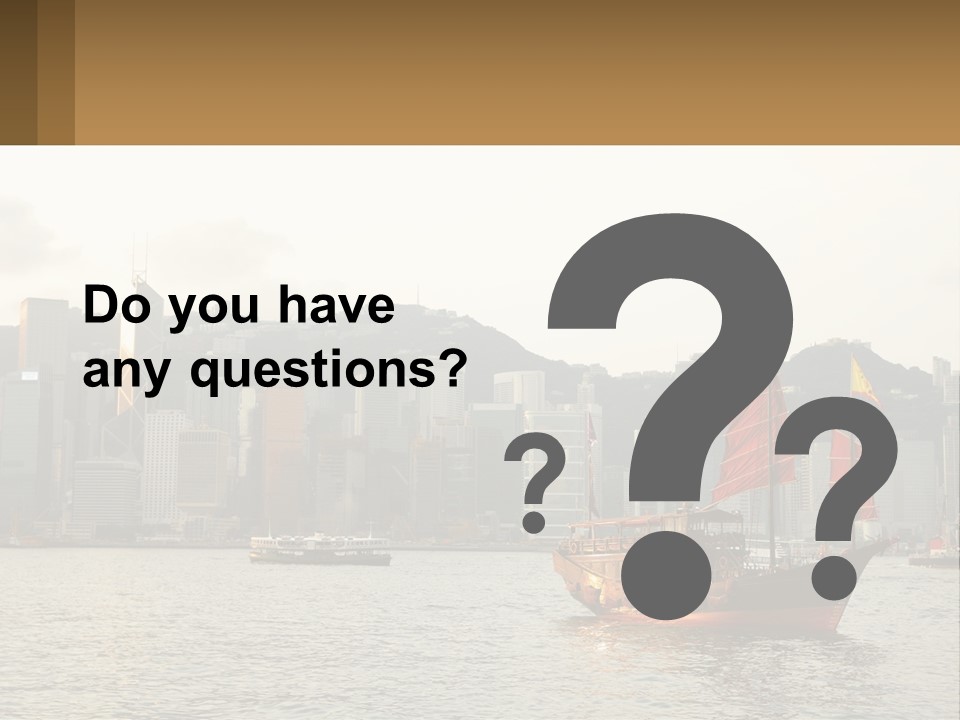 Kong Center Sail PowerPoint Template