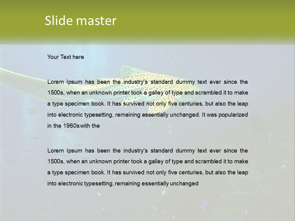 Peace Thailand Underwater PowerPoint Template