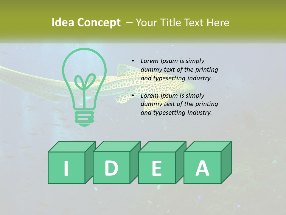 Peace Thailand Underwater PowerPoint Template