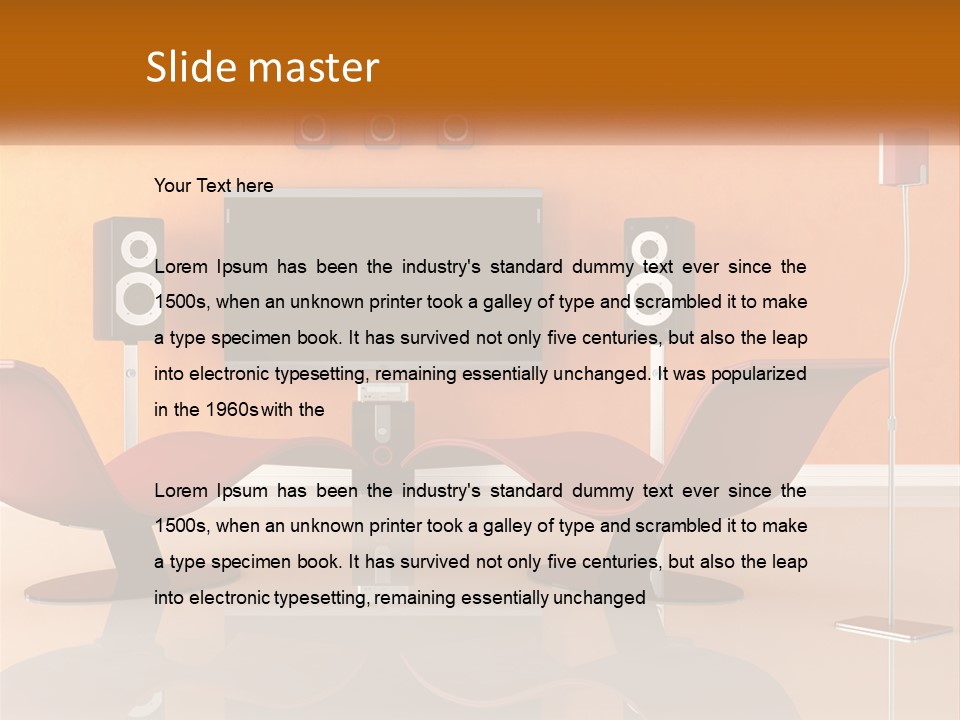 Interior Isolated White PowerPoint Template