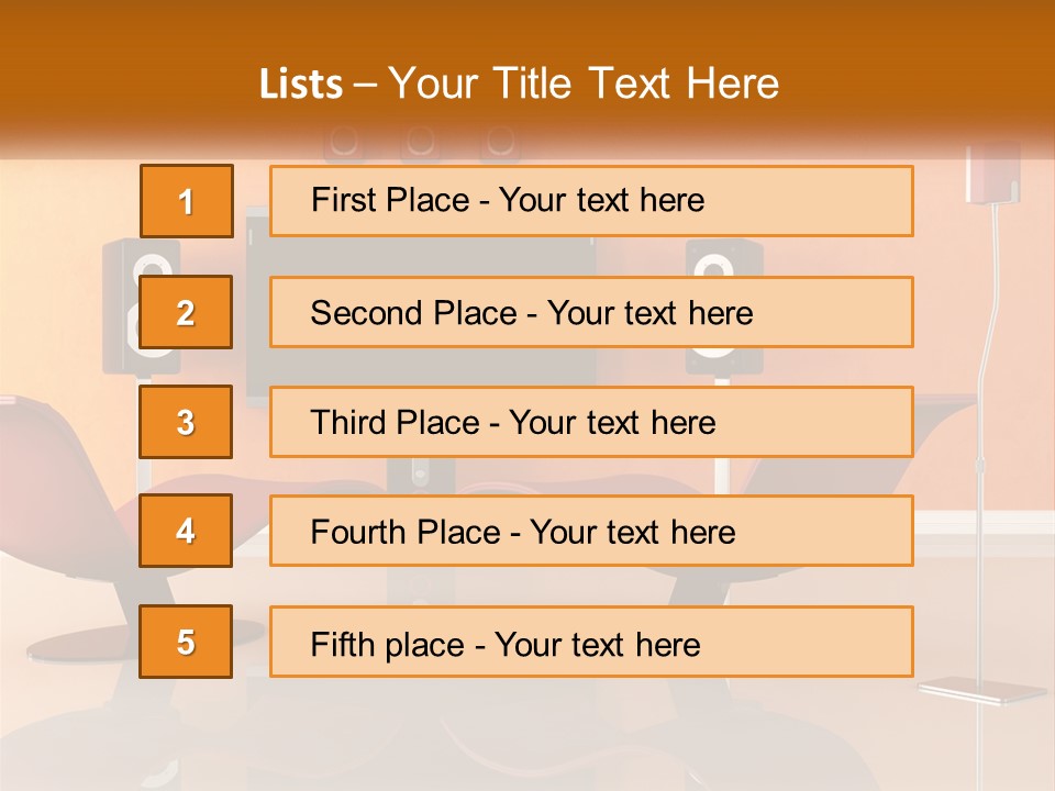 Interior Isolated White PowerPoint Template
