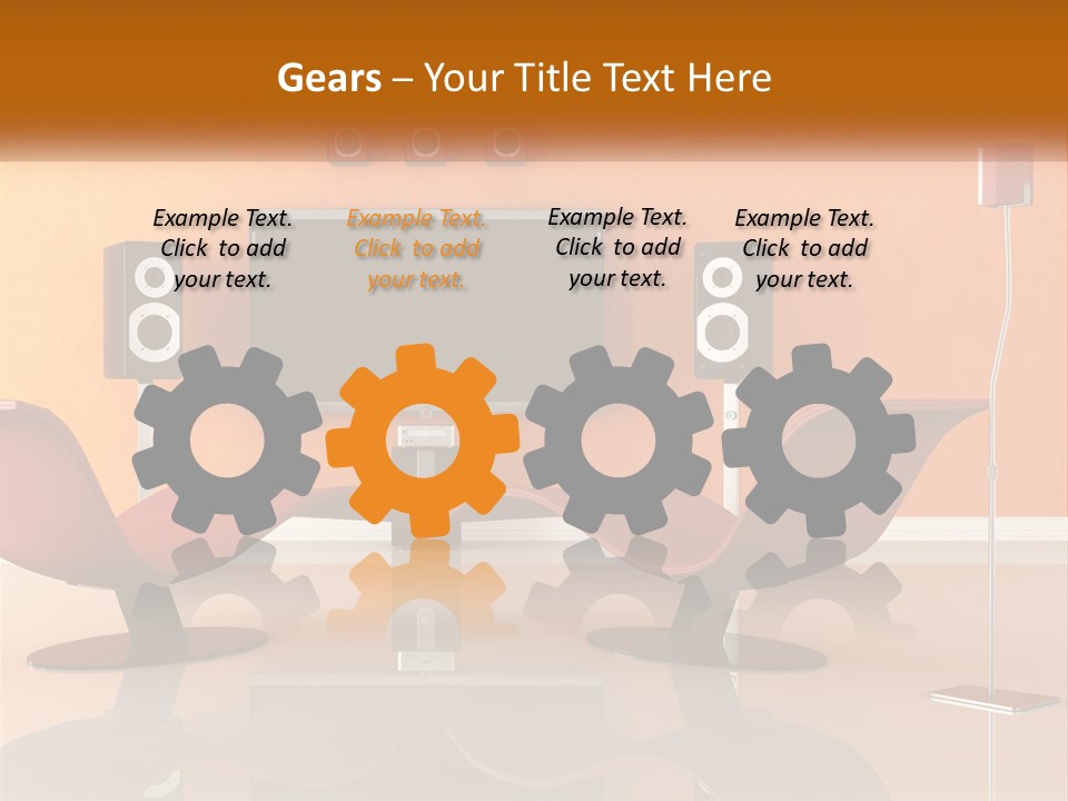 Interior Isolated White PowerPoint Template