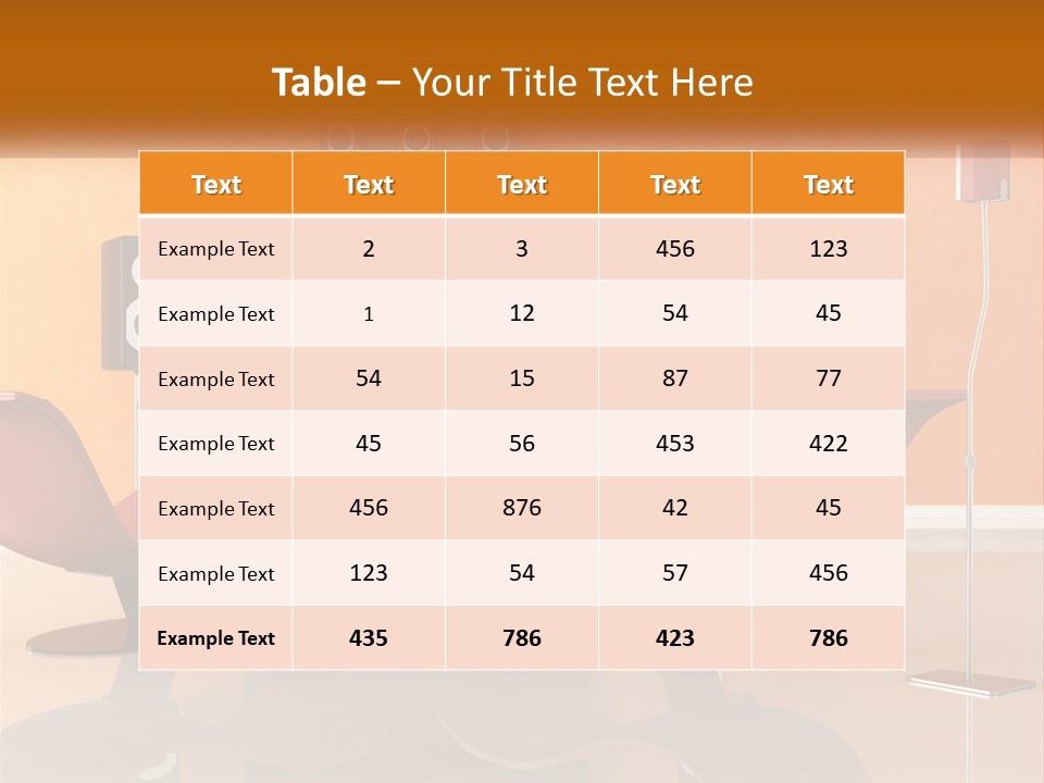 Interior Isolated White PowerPoint Template