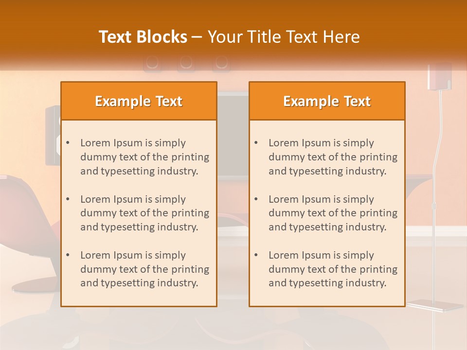 Interior Isolated White PowerPoint Template