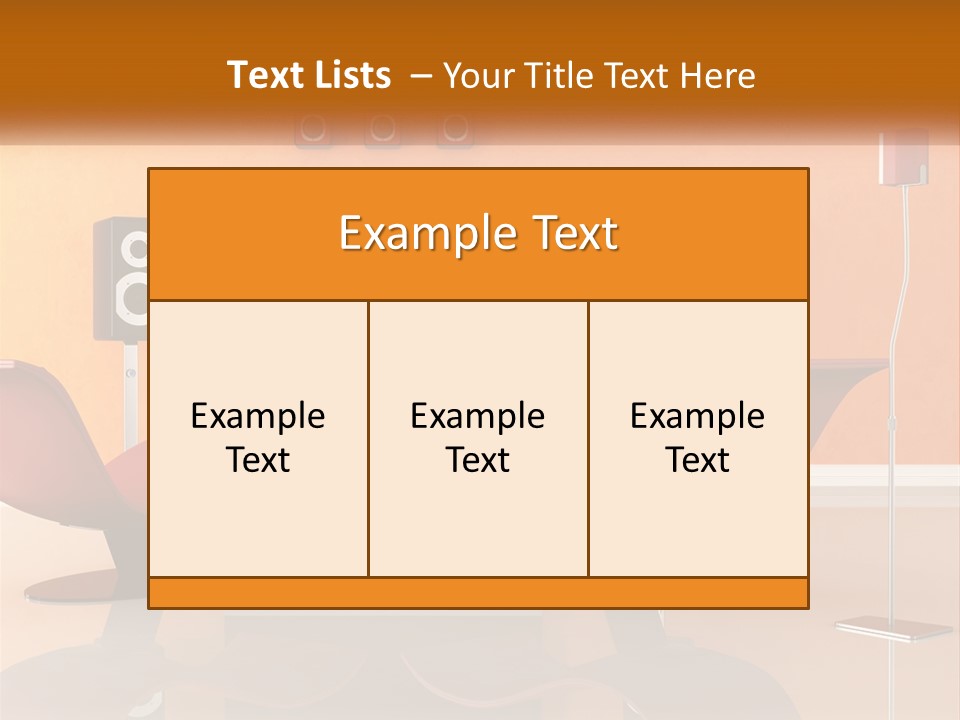 Interior Isolated White PowerPoint Template