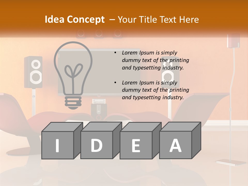 Interior Isolated White PowerPoint Template