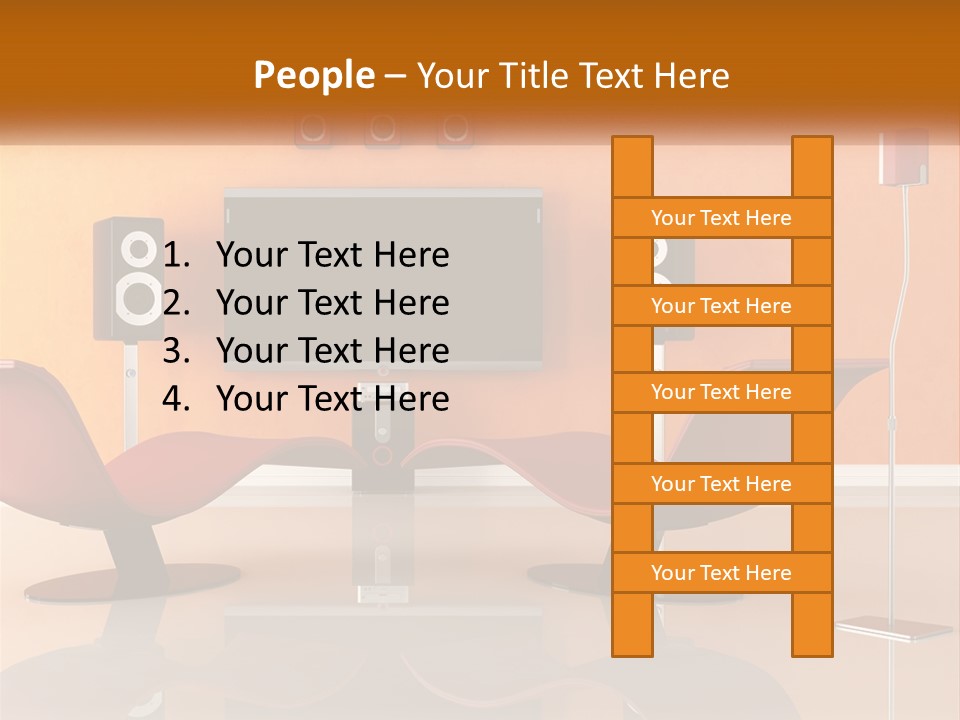 Interior Isolated White PowerPoint Template