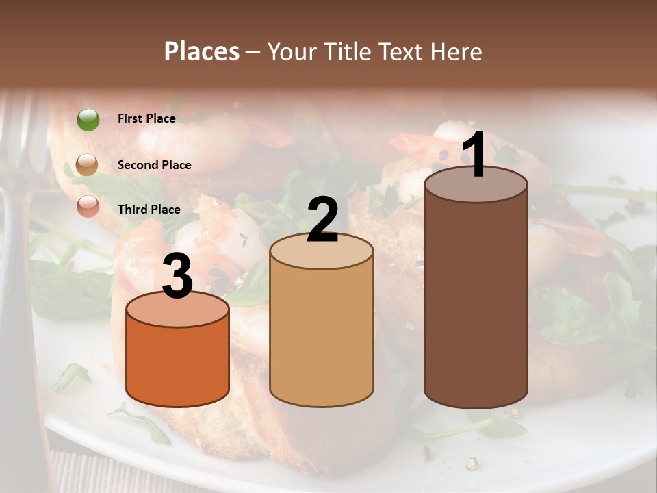 Seafood King Prawns Ready To Eat PowerPoint Template