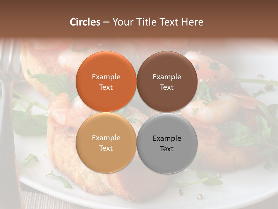 Seafood King Prawns Ready To Eat PowerPoint Template