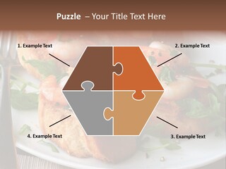 Seafood King Prawns Ready To Eat PowerPoint Template