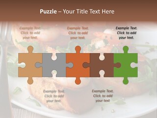 Seafood King Prawns Ready To Eat PowerPoint Template