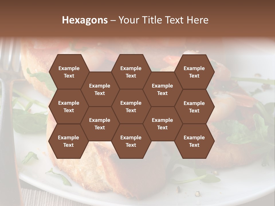 Seafood King Prawns Ready To Eat PowerPoint Template