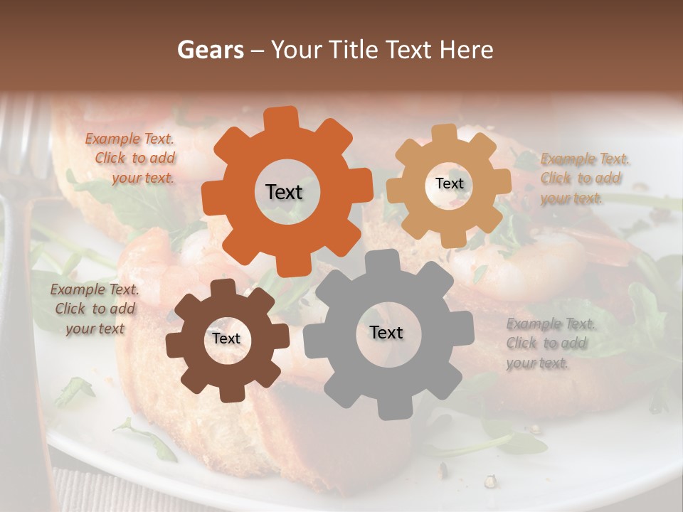 Seafood King Prawns Ready To Eat PowerPoint Template