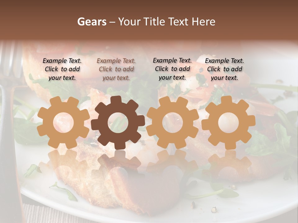 Seafood King Prawns Ready To Eat PowerPoint Template