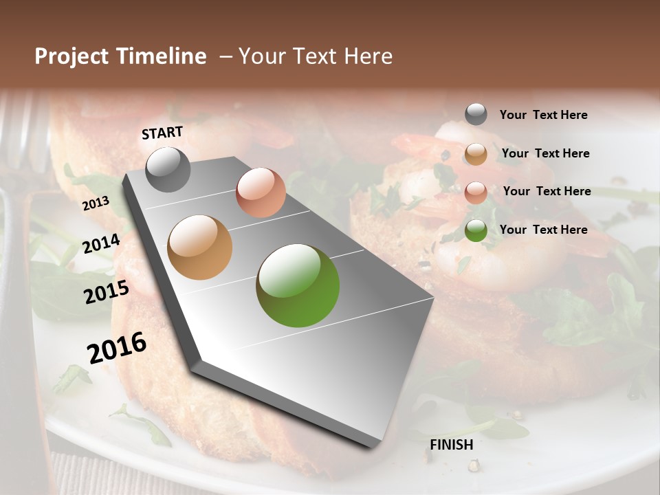 Seafood King Prawns Ready To Eat PowerPoint Template