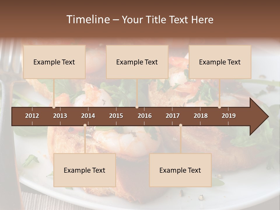 Seafood King Prawns Ready To Eat PowerPoint Template