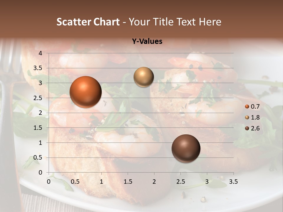 Seafood King Prawns Ready To Eat PowerPoint Template